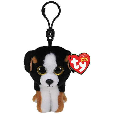 TY TY Beanie Babies Clip Hondenknuffel Roscoe 7 cm