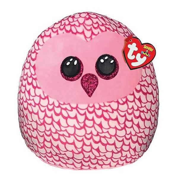 TY TY Squish A Boo Knuffelkussen Uil Pinky 23 cm