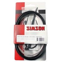 Simson Versnellingskabel set Nexus 1700 2150 mm zwart zilver