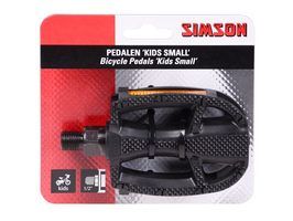 Simson Pedalen Small 1 2 inch reflectie zwart per set