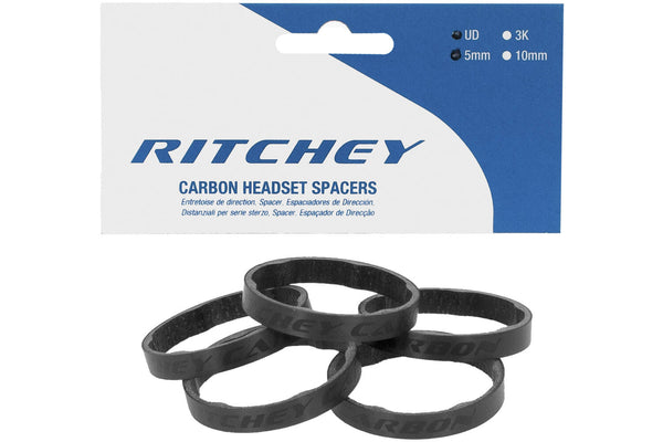 Ritchey - wcs spacer set carbon ud mat 5mm 5 stuks