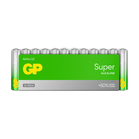 Super alkaline AAA-batterijen 12PK