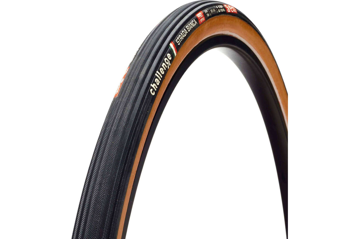 Challenge - strada bianca pro ot 700x33c zwart bruin