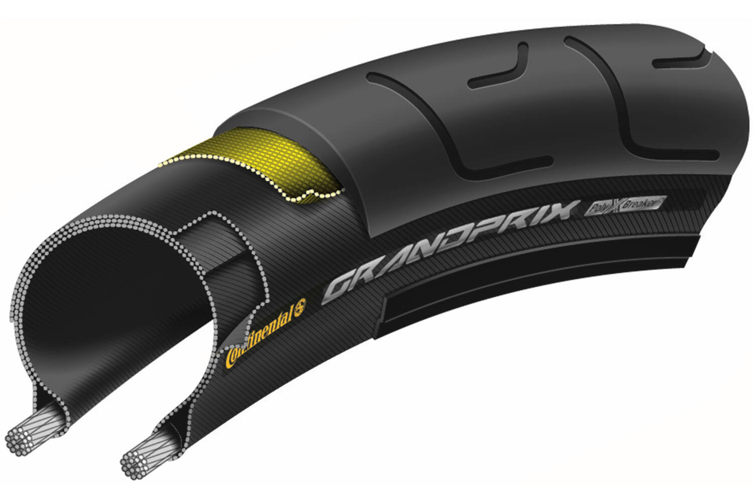 Continental Conti Grand Prix 25-622 Draadband Zwart