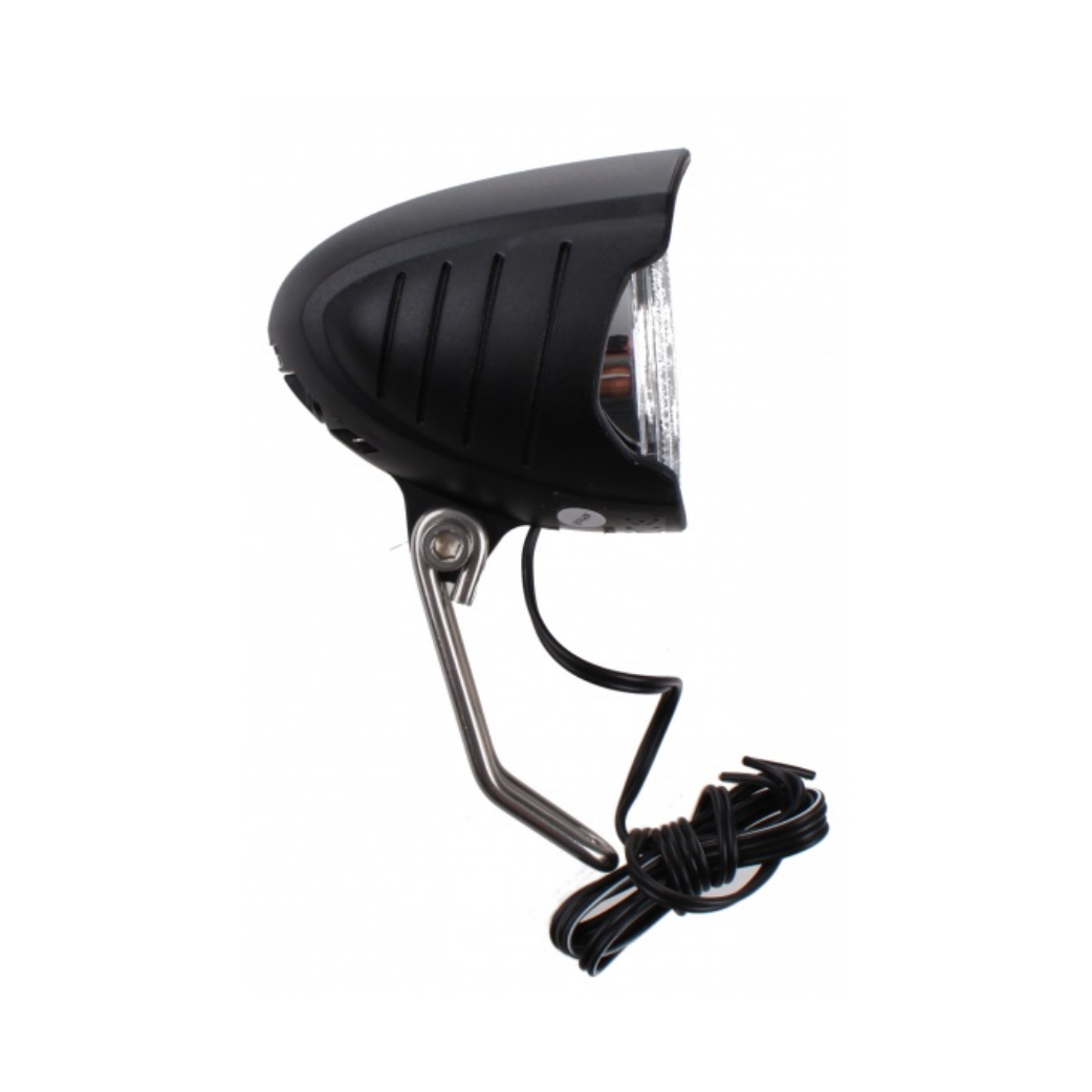 FALKX Dark Moon Koplamp met RVS beugel Naafdynamo