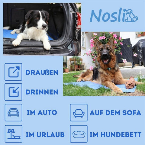 Nosli Nosli Zelfkoelende Koelmat voor Honden en Katten 76x103 cm Zeeblauw