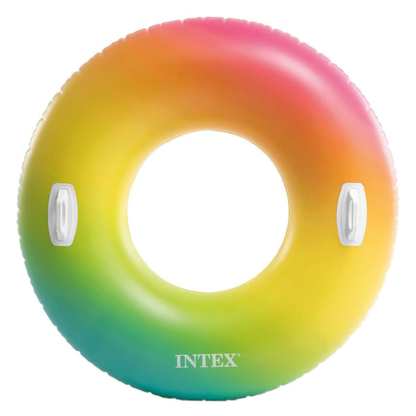 Intex Zwemring Regenboog, 122cm