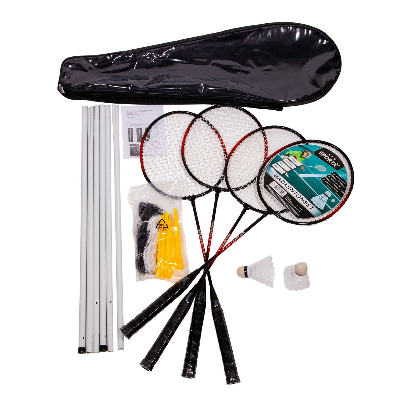 SportX Badmintonset met Net