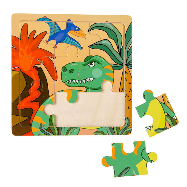 Houten Puzzel (Ruimte, Piraat of Dinosaurus)