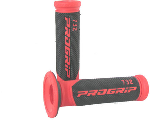 Jeu de poignées Pro grip 732 noir rouge