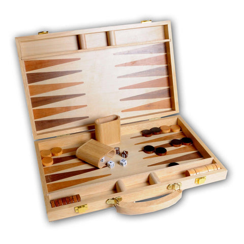 Backgammon 15 Hout Ingelegd