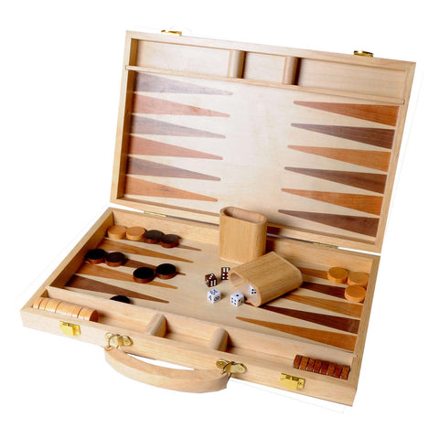 Backgammon 15 Hout Ingelegd