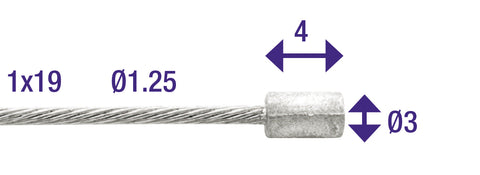 Câble Intérieur Gaz 2.25 Mètre Universel 6413