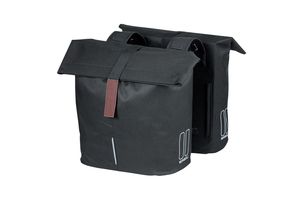 Basil city sac double noir 28-32l 18071