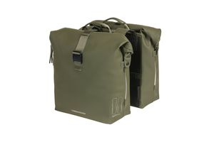 Basil SoHo sacoche double Nordlicht 41L vert mousse