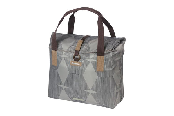 Basil elegance 20-26l grijs 18390 shoppertas chateau taupe