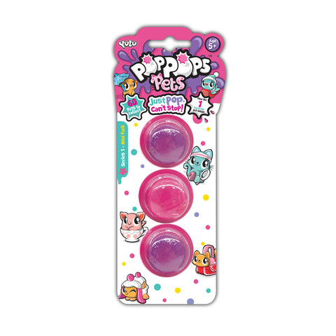 Yulu Yulu PopPops Pets Series 1 3 Stuks