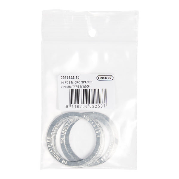 Elvedes micro spacer MW006 1-1 8 0,25mm (10st)