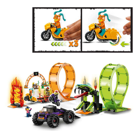 LEGO City 60339 Dubbele Loop Stunt Arena