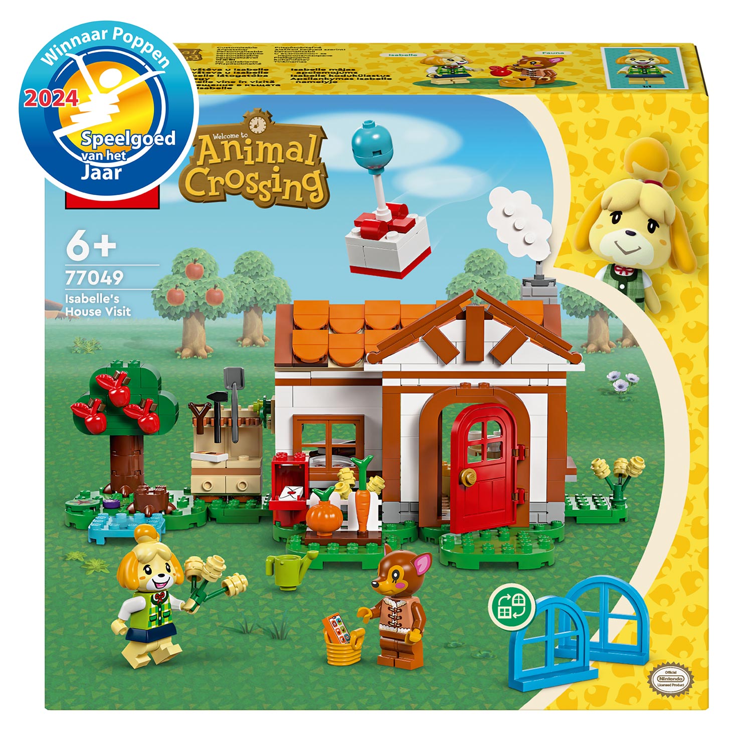 LEGO Animal Crossing 77049 Isabelle op Visite