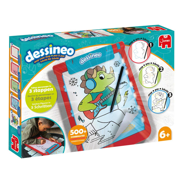 Jumbo Dessineo Characters Stap voor Stap Tekenbord