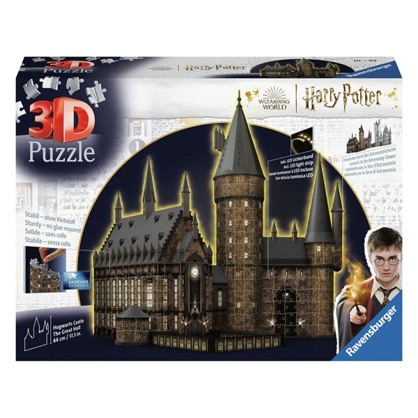 3D Puzzel Harry Potter Hogwarts The Great Hall (Night Edition), 540st.