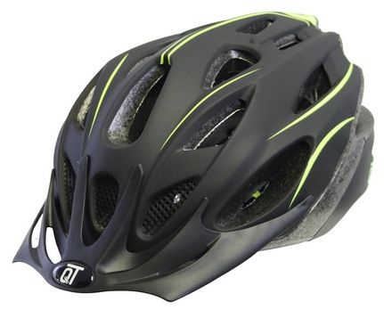 Casque Qt cycle tech fuse noir mat fluo l 58-61 cm 2810421