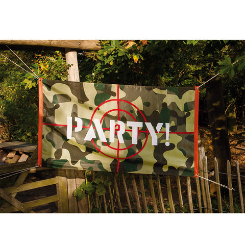 Camouflage Vlag 'Party!'