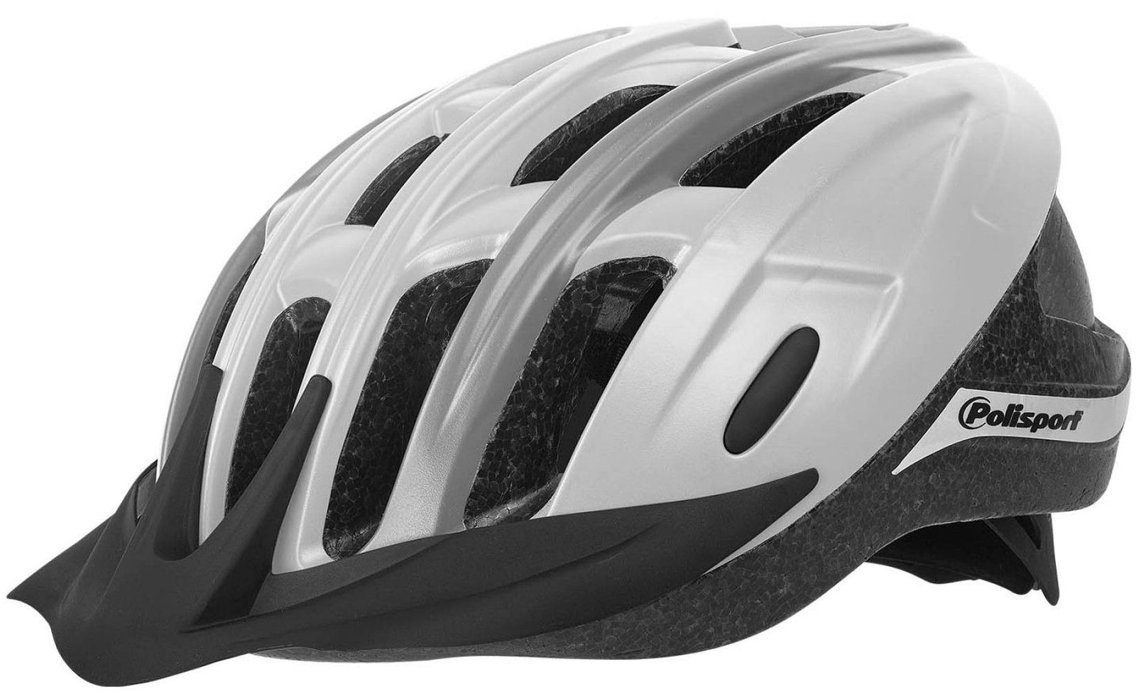 Fietshelm Polisport Ride-In M (54-58cm) - wit grijs