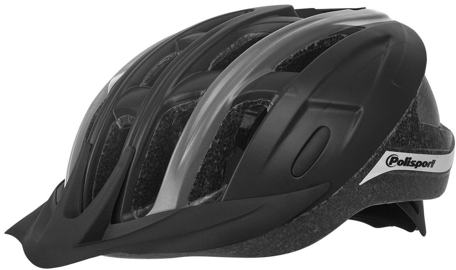 Fietshelm Polisport Ride-In M (54-58 cm) - zwart grijs