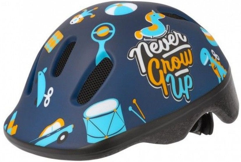 Polisport kinderhelm Toys. maat: XXS (44 48 cm), kleur: blauw mat