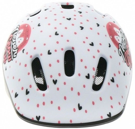 Polisport kinderhelm Hoggy. maat: XXS (44 48 cm), kleur: wit roze mat