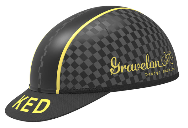 Casque vélo KED Gravelon L (58-61cm) - drapeau à damiers