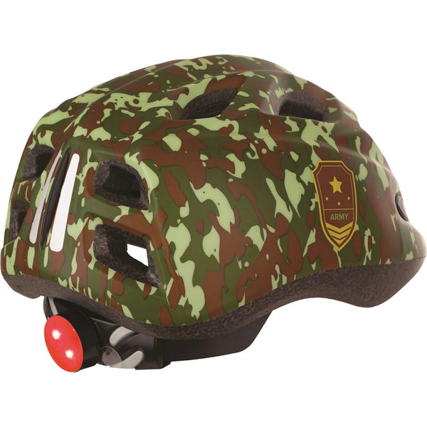 Polisport helm met LED Junior Army S 52-56cm