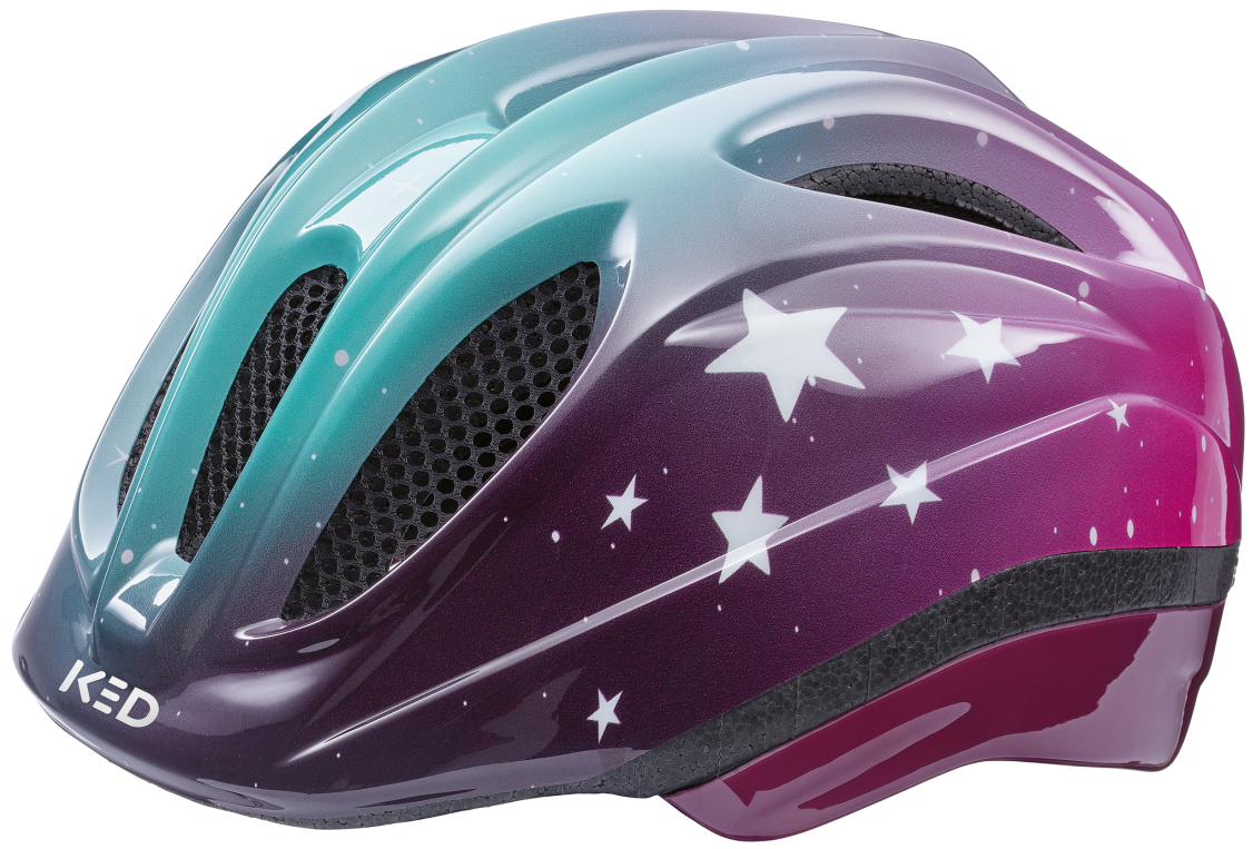 Fietshelm KED Meggy II  Trend S (46-51 cm) - stars pink aqua glossy