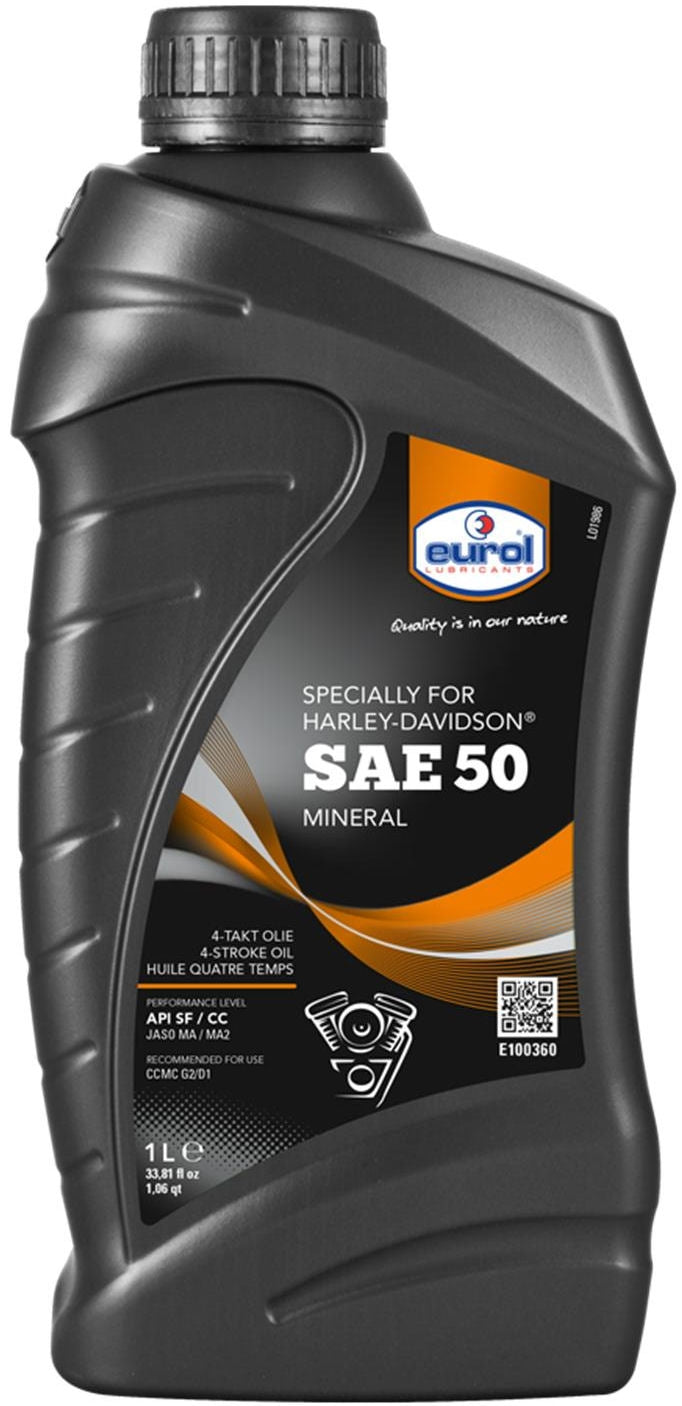 Huile de carter Eurol Harley Davidson SAE50 (1 litre)