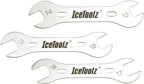 IceToolz (Buzaglo) Conussleutelset 13 14-15 16-17 18 mm 15 cm zilver zwart