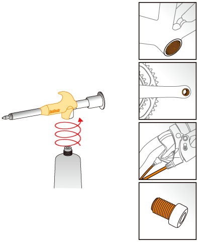 IceToolz (Buzaglo) Vetspuit inclusief tube kopervet C278 (120 ml)