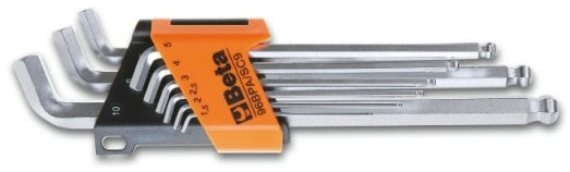 Jeu de clés Allen Beta Tools 96BPA SC9 avec rotule 110° (9 pièces)