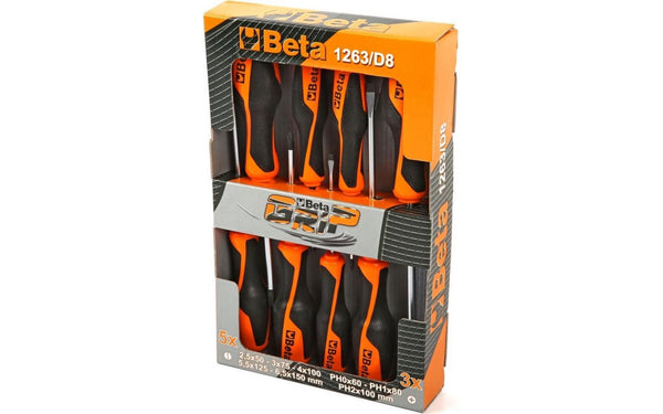 Schroevendraaierset Beta Tools 01263MC D8 - 8 delig