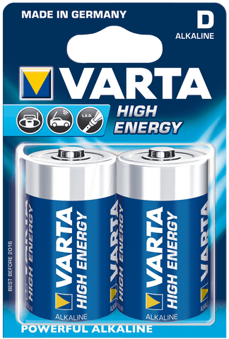 Pile VARTA Longlife Alkaline LR20 (2x)