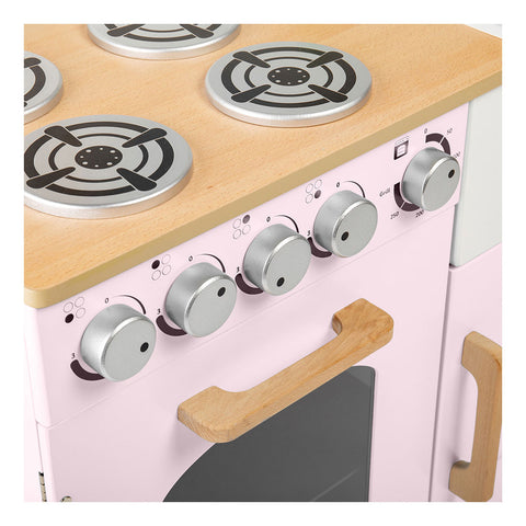 Tidlo Houten Speelkeuken Landelijk Roze, 7dlg.