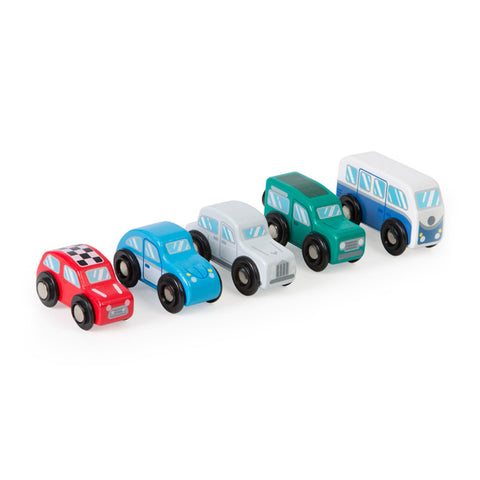 Tidlo Houten Retro Auto's, Set van 5