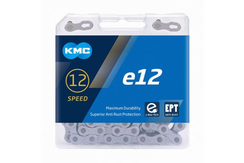 KMC E12 EPT ketting, 1 2x11 128, 130 schakels, 5.2mm pin, 12-speed, anti roest