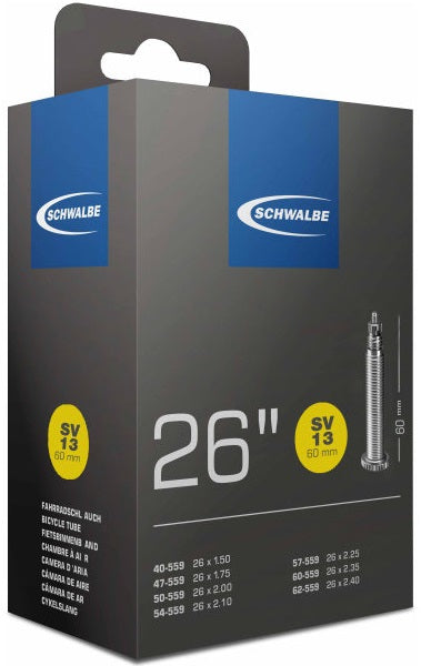 Chambre à air 40-62-559 Schwalbe SV13+ 26 - valve 60mm