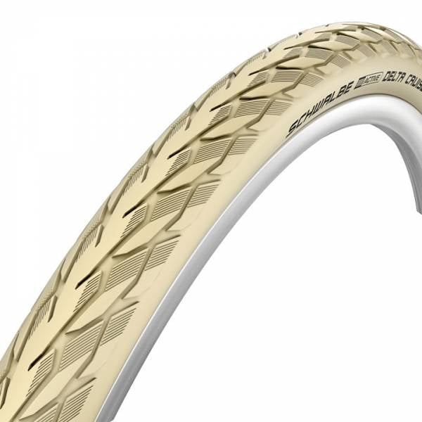 Pneu Schwalbe Delta Cruiser PunctureGuard E-25 28 x 1 ½ 40-635 mm - crème avec reflet