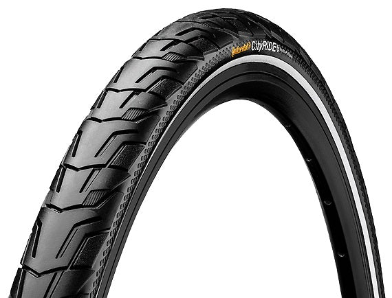 Buitenband Continental Ride City Puncture ProTection 28 x 1,25 32-622 - zwart met reflectie