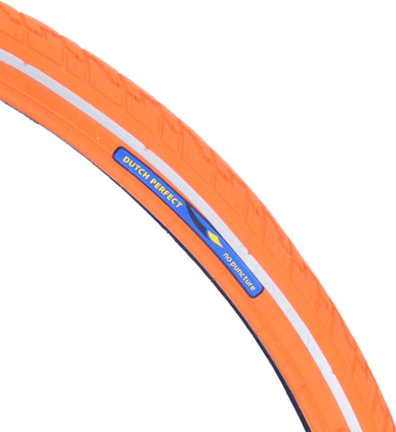 Buitenband Dutch Perfect 28 x 1.40 40-622mm anti-lek - orange met reflectie