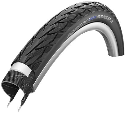 Pneu Schwalbe Delta Cruiser Plus PunctureGuard 28 x 1.75 47-622mm - noir avec reflet