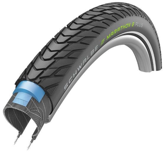 Pneu Schwalbe Marathon E-Plus Performance Line 28 x 2.00 50-622 mm - noir avec réflexion